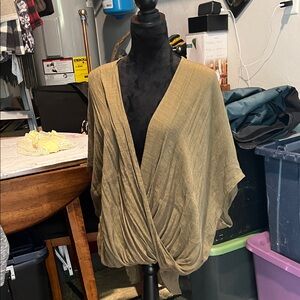 FAVLUX Olive Green Wrap Top